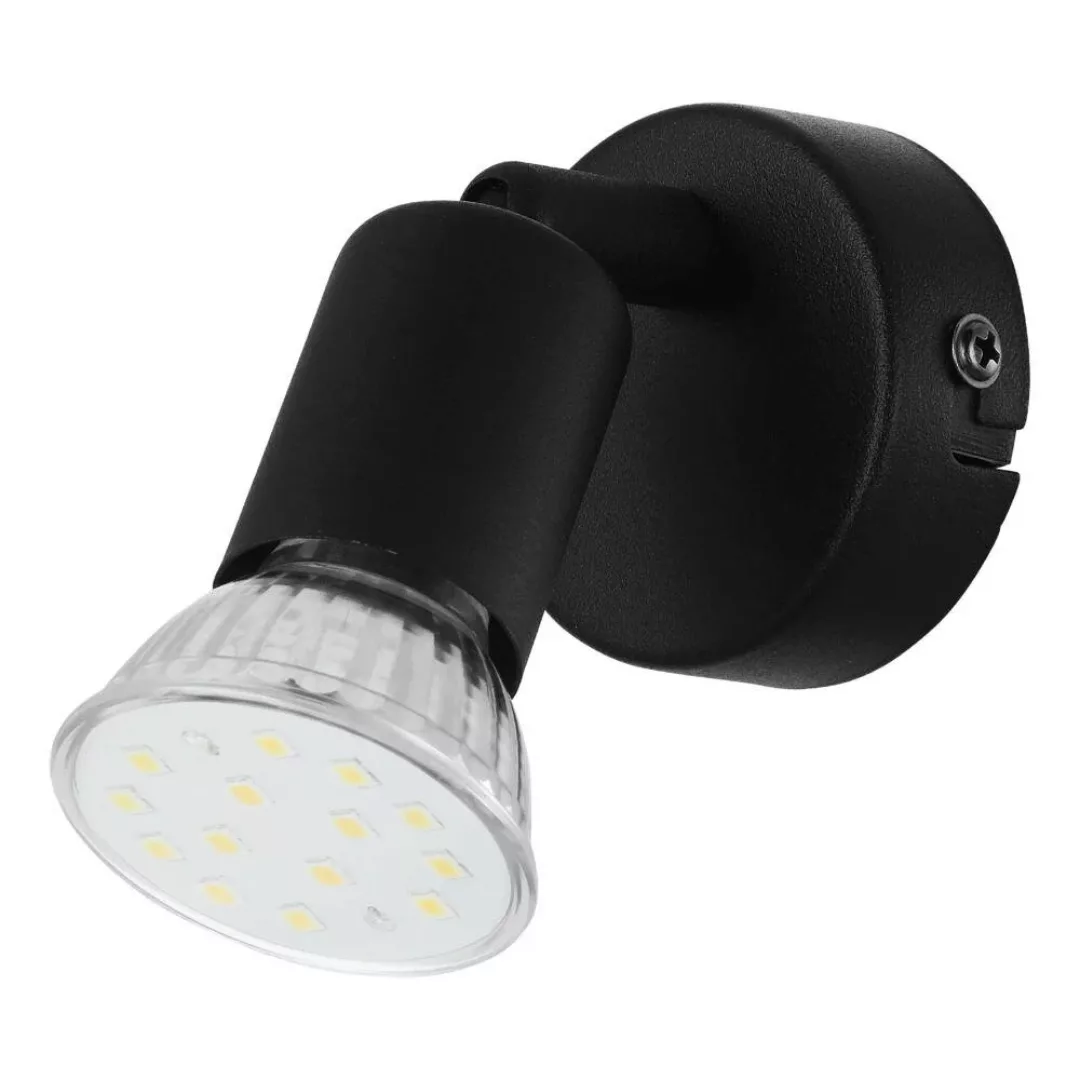 LED Wandleuchte Buzz-Led in Schwarz 2,8W 240lm GU10 günstig online kaufen