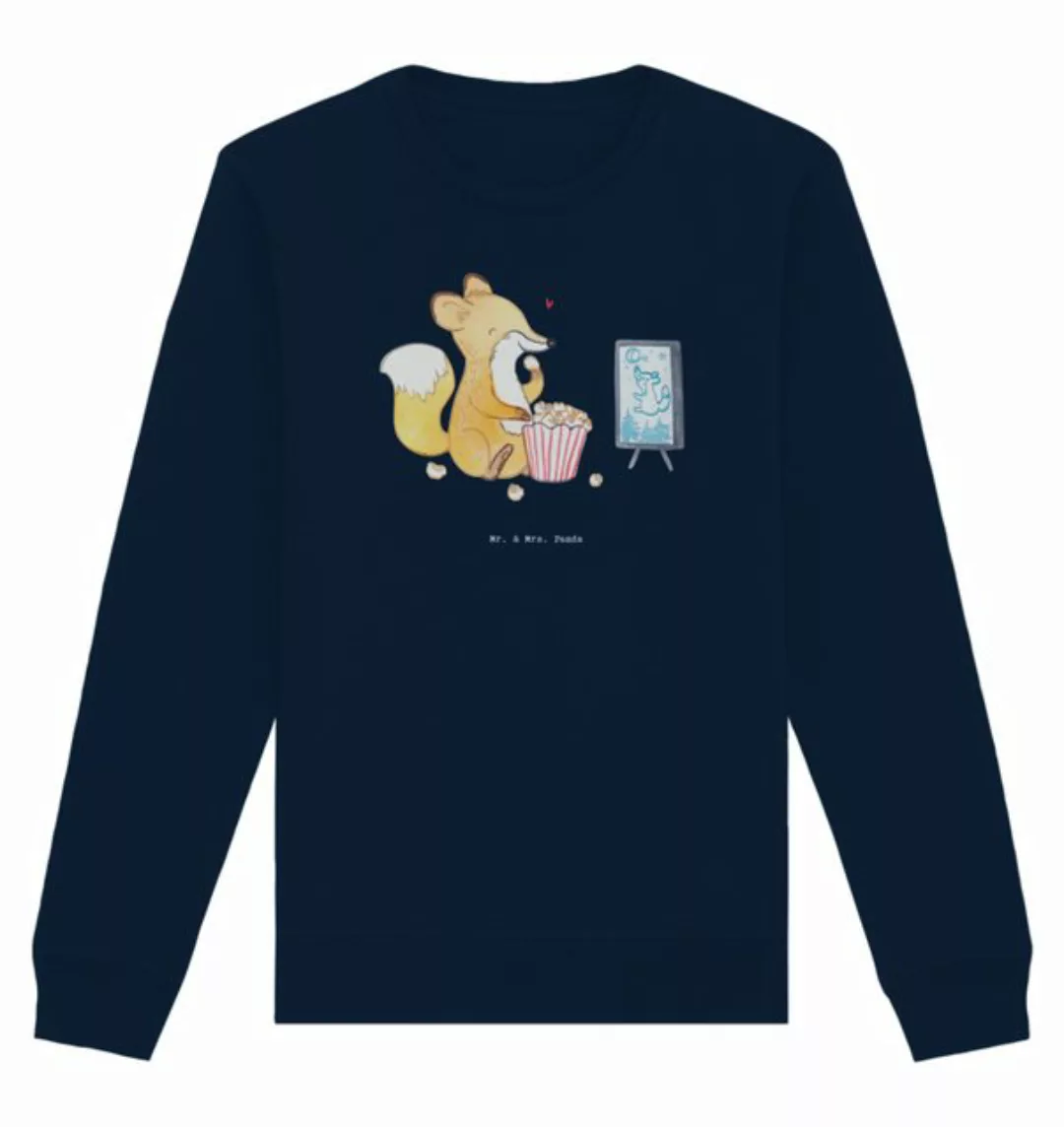 Mr. & Mrs. Panda Longpullover Größe XXL Fuchs Filme gucken - French Navy - günstig online kaufen