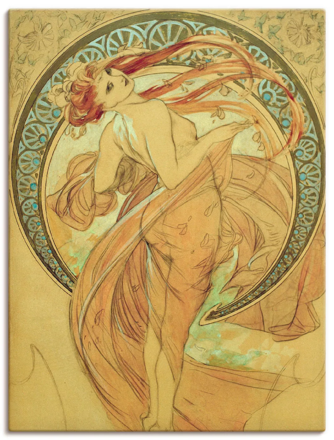 Artland Leinwandbild "Der Tanz, 1898", Frau, (1 St.), auf Keilrahmen gespan günstig online kaufen