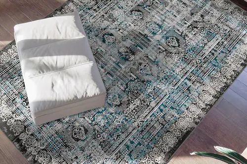 me gusta Teppich »Ariya 525«, rechteckig, 6 mm Höhe, Flachflor, gekettelt, günstig online kaufen