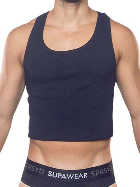 Supawear T-Shirt Supawear Ribbed Cropped Singlet Tank Top Black L günstig online kaufen