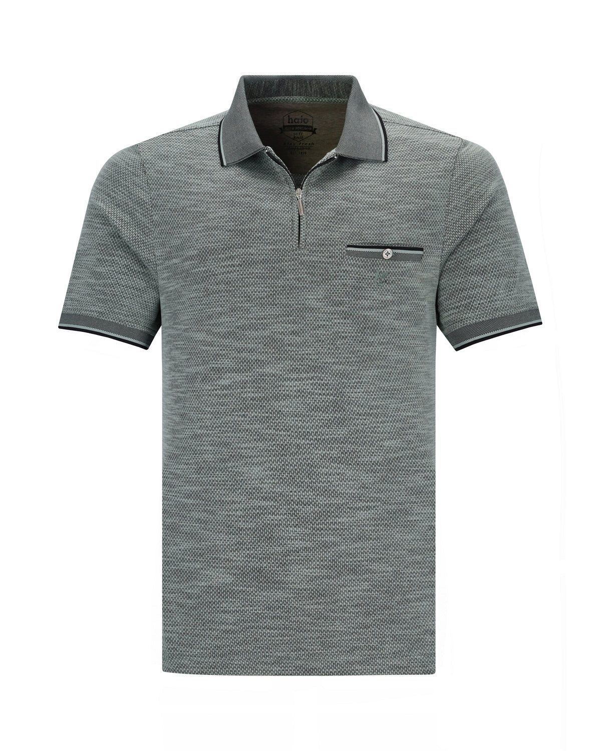 Hajo Poloshirt Softknit-Poloshirt in Alloverjacquard günstig online kaufen