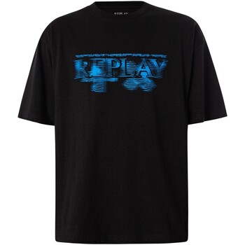 Replay  T-Shirt Logo Grafik T-Shirt günstig online kaufen