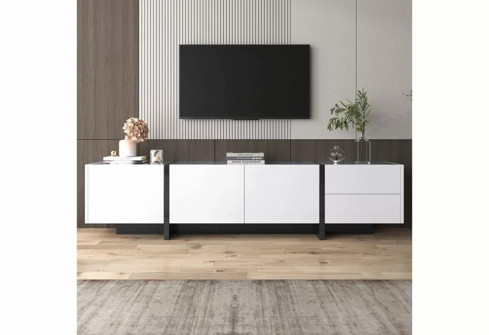 HAUSS SPLOE TV-Schrank TV-Lowboards TV Schrank Fernsehschrank TV-Tisch (mit günstig online kaufen