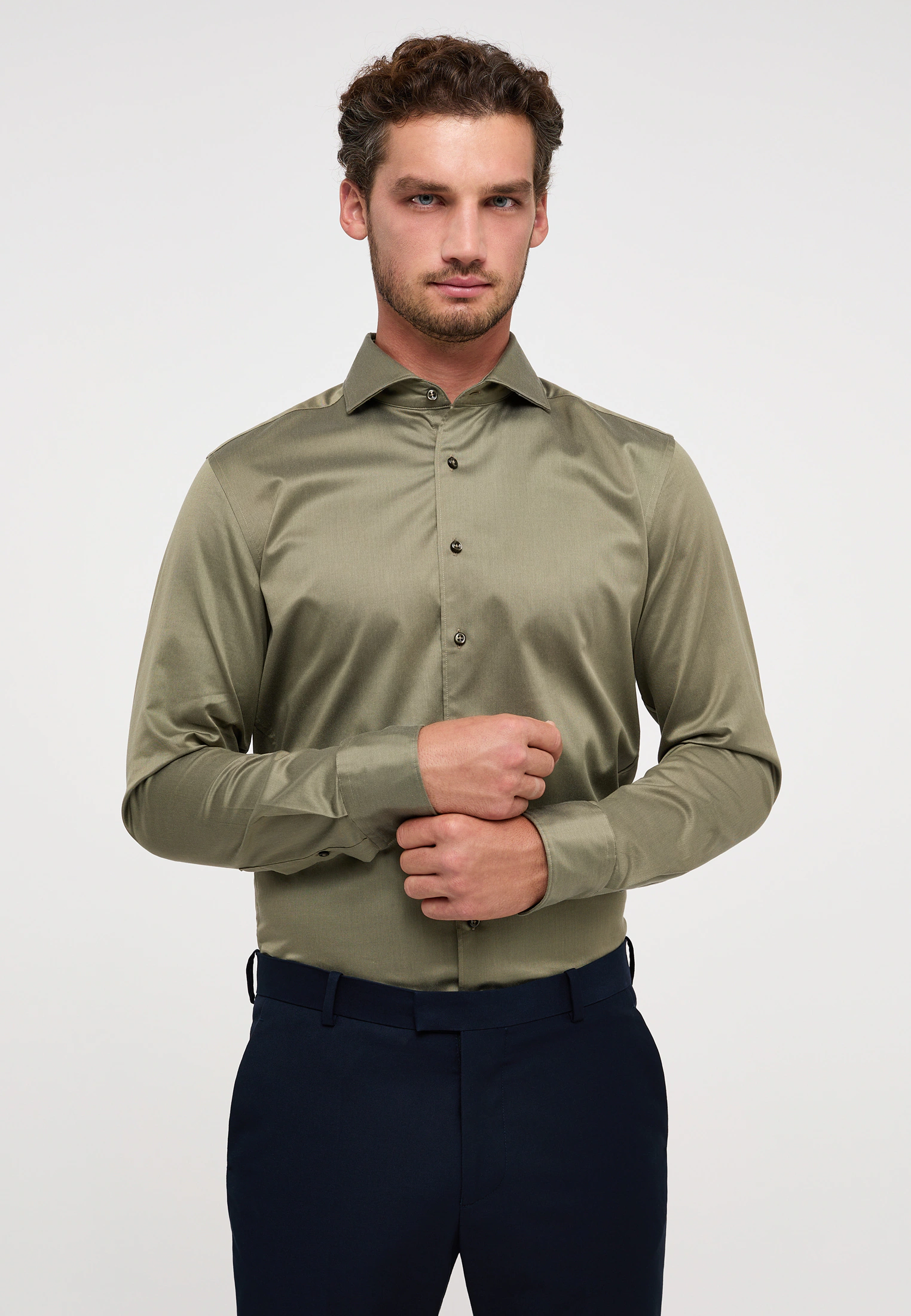 Eterna Langarmhemd "SLIM FIT", EASY IRON (bügelleicht) günstig online kaufen