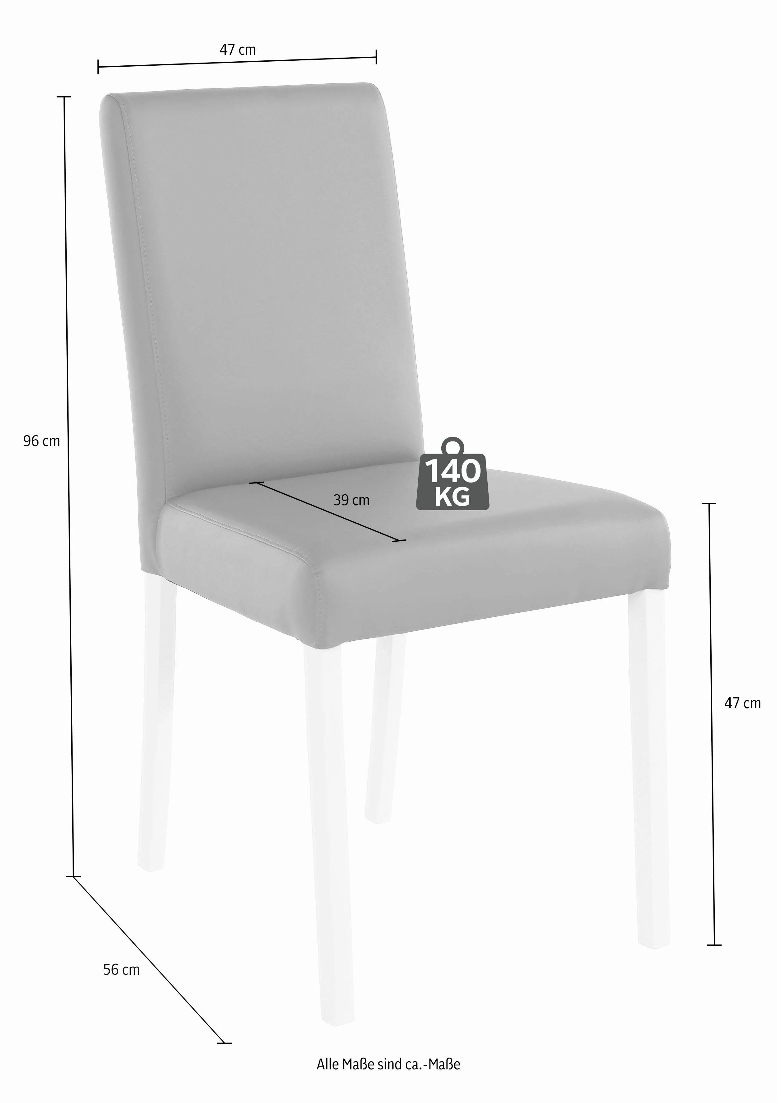 SCHÖSSWENDER Eckbankgruppe »Anna 2«, (Set, 4 tlg.), mit 2 Stühlen mit massi günstig online kaufen