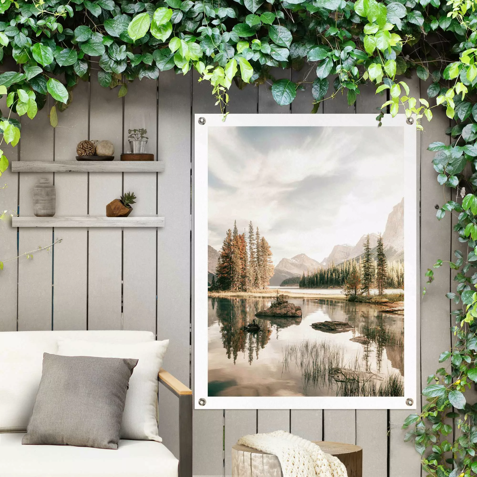 Reinders Poster "Bergsee", Outdoor für Garten oder Balkon günstig online kaufen