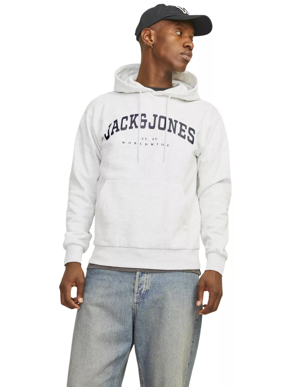 Jack & Jones Herren Hoodie Kapuzenpullover JJECALEB VARSITY- Relaxed Fit günstig online kaufen