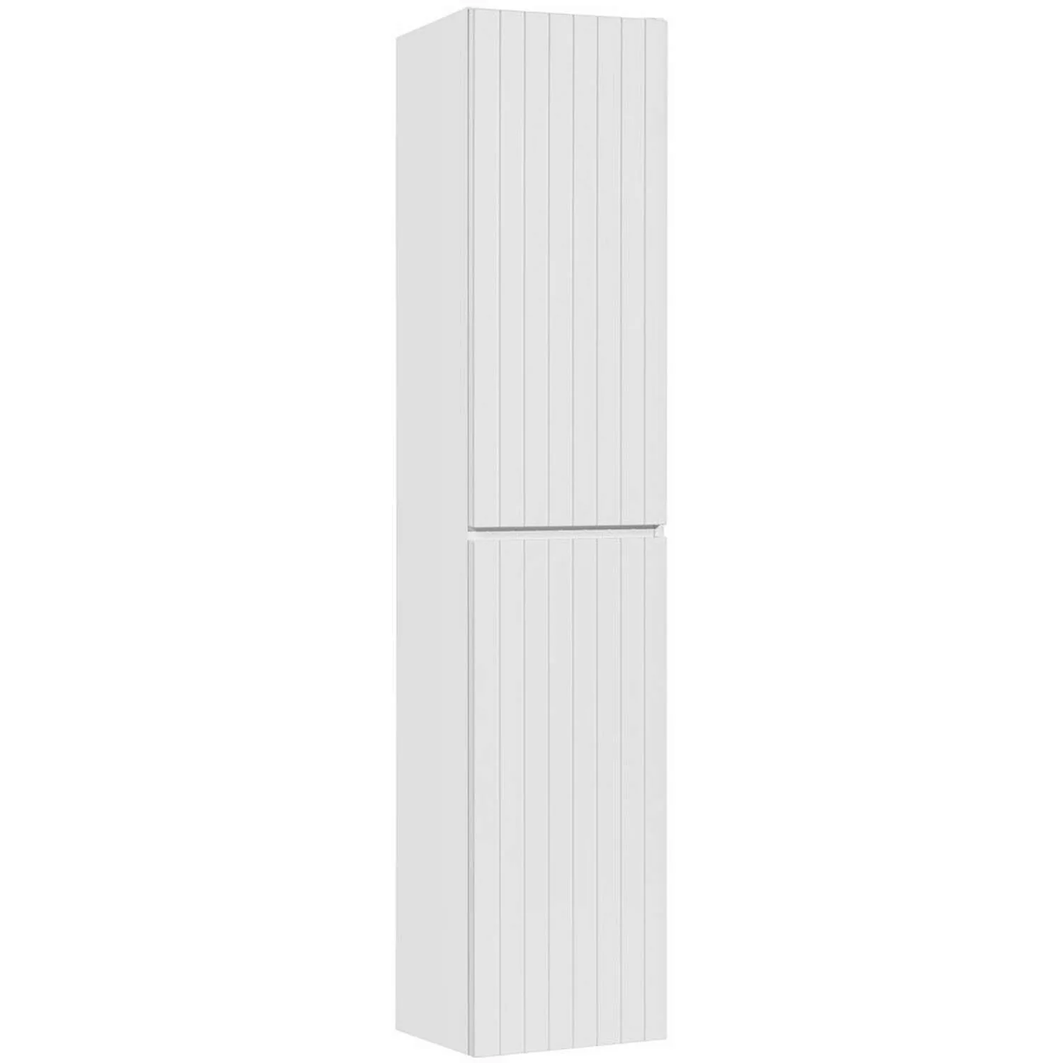Badmöbel Hochschrank IRAKLIO-56 in weiß matt mit 2 Türen, B/H/T: ca. 35/160 günstig online kaufen