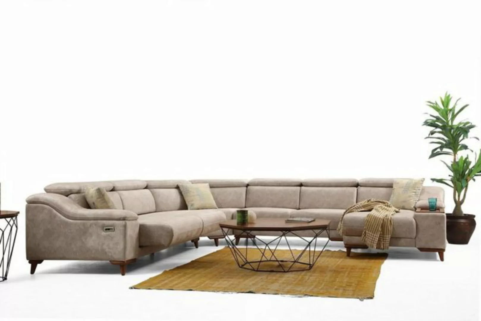 JVmoebel Ecksofa Ecksofa Sofa U-Form Polstersofa Couch Garnitur Ecksofas, 5 günstig online kaufen