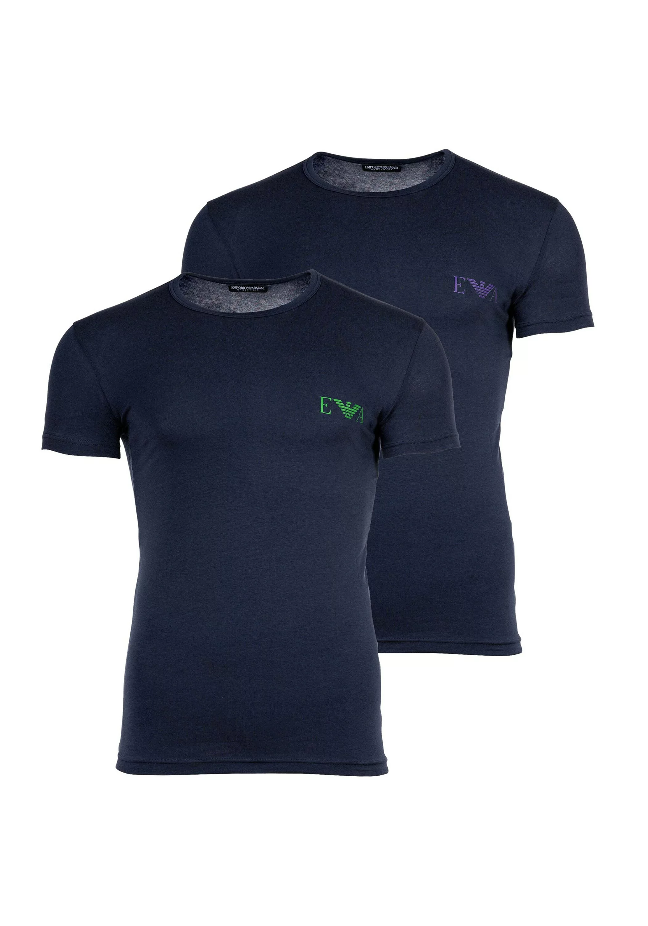 Emporio Armani T-Shirt "T-Shirt BOLD MONOGRAM 2er Pack" günstig online kaufen