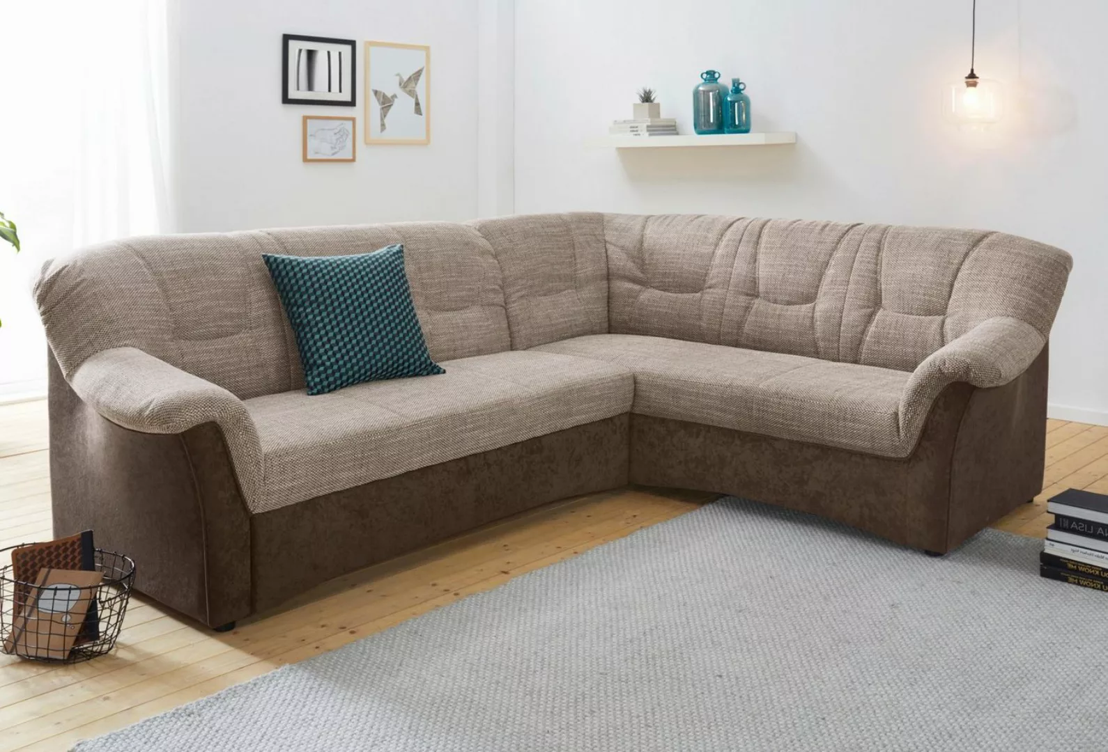 DOMO collection Ecksofa "Sarafina L-Form", wahlweise mit Bettfunktion, opti günstig online kaufen