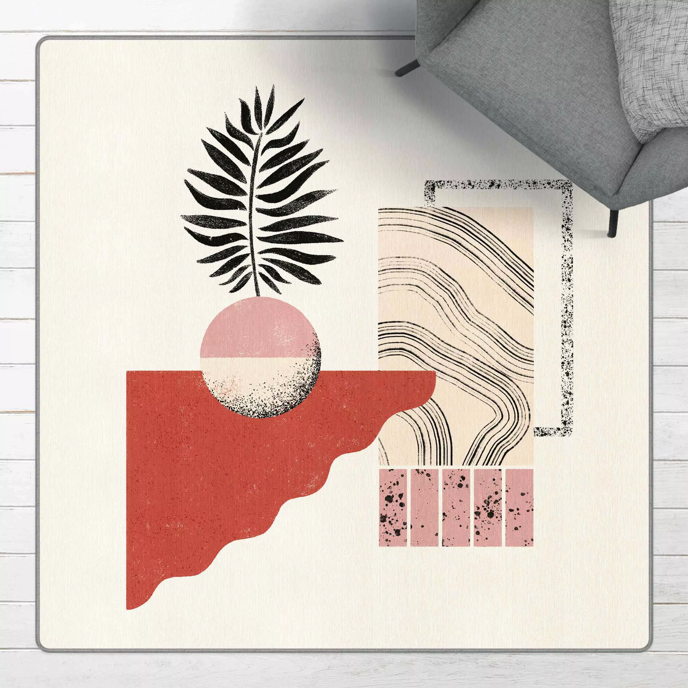 Teppich Pastellige Collage II günstig online kaufen