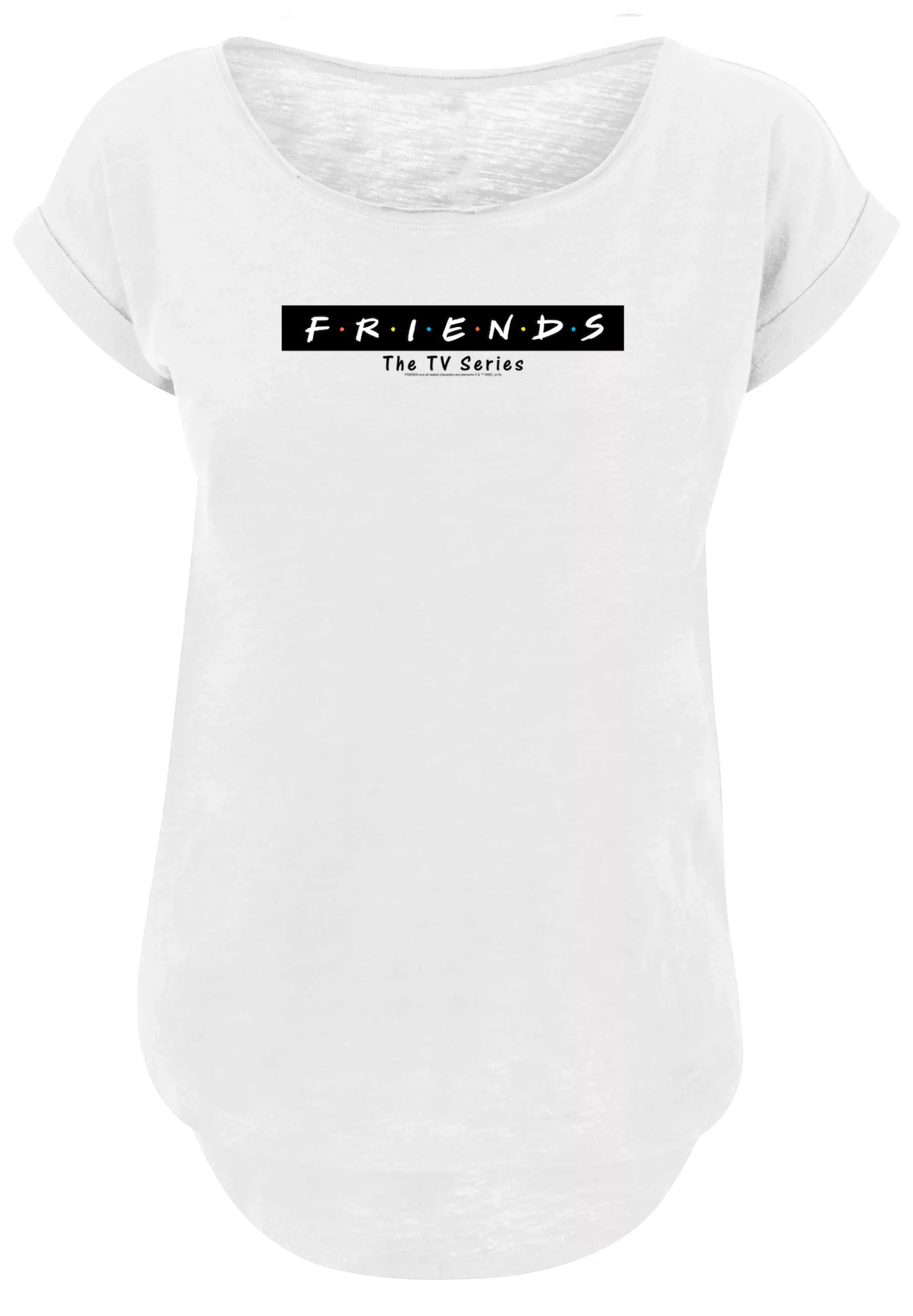 F4NT4STIC Kurzarmshirt "F4NT4STIC Damen Friends Logo Block with Ladies Long günstig online kaufen