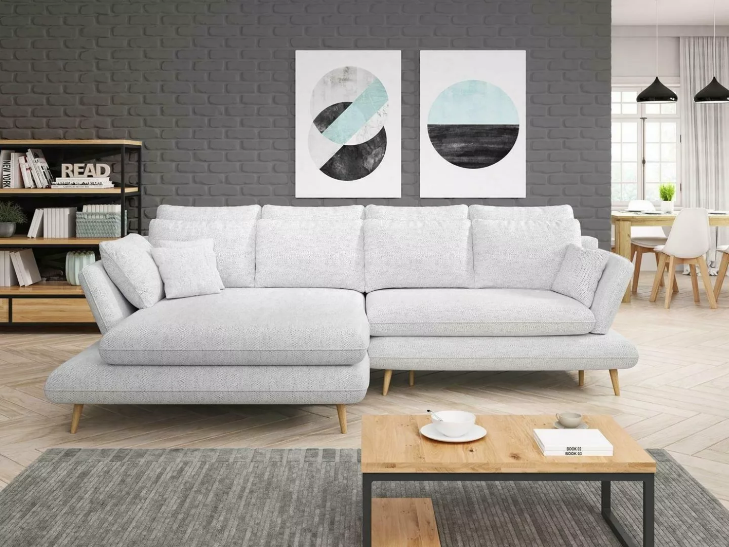 JVmoebel Ecksofa, Ecksofa L Form Sofa Couch Polster Ecksofa Wohnlandschaft günstig online kaufen