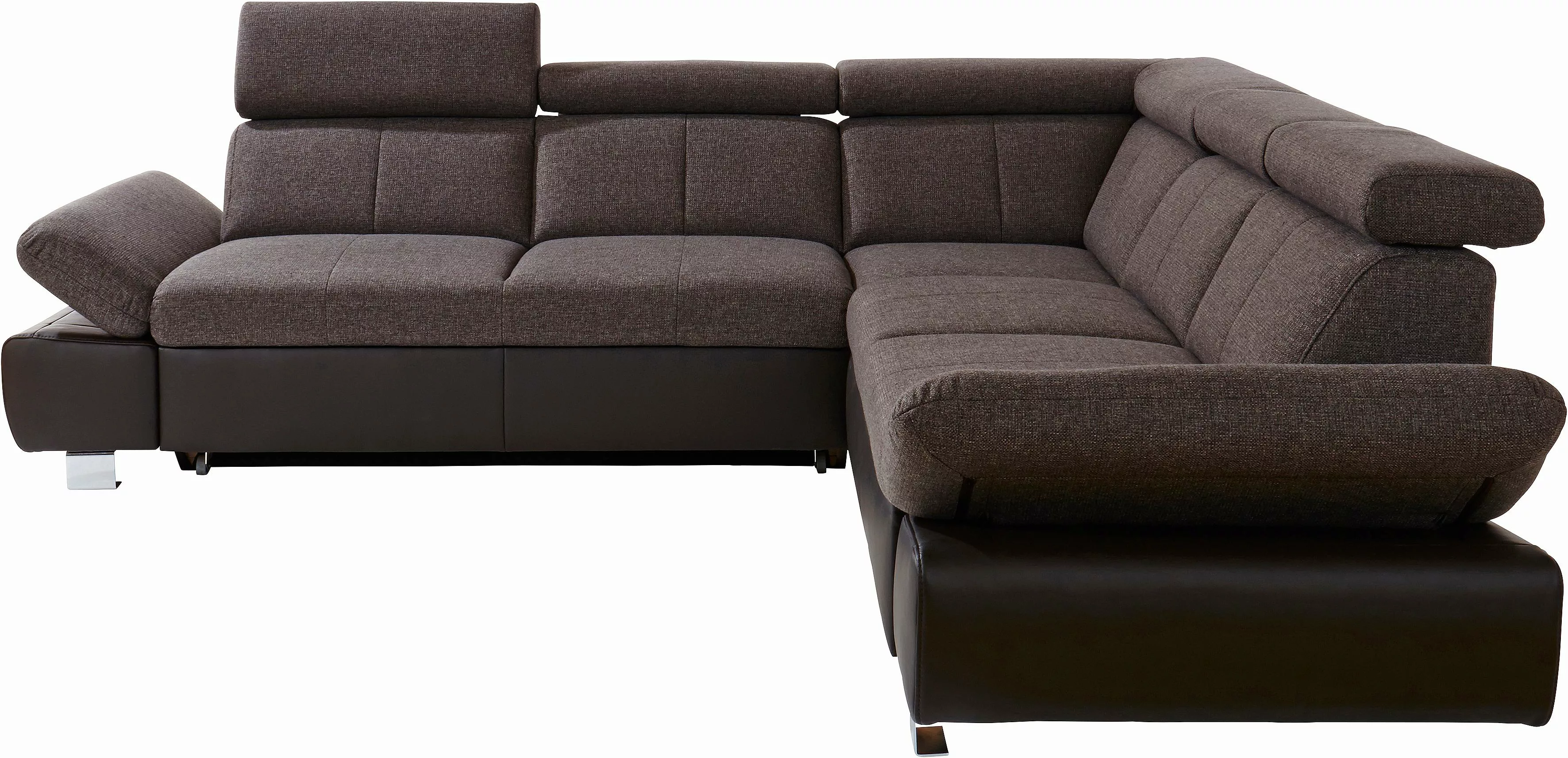 exxpo - sofa fashion Ecksofa Salerno, L-Form, inkl. Kopf- und Armteilverste günstig online kaufen