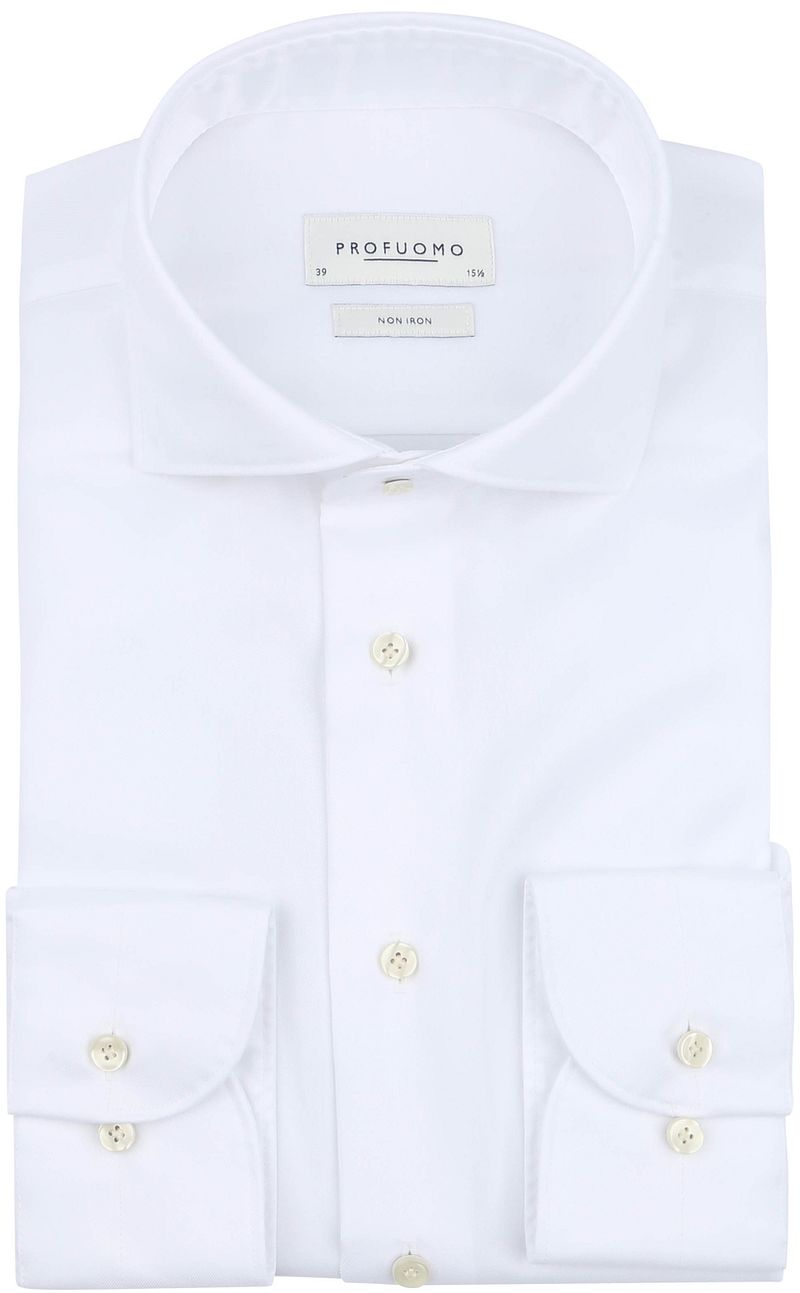 Profuomo Twill Hemd Weiß - Größe 40 günstig online kaufen