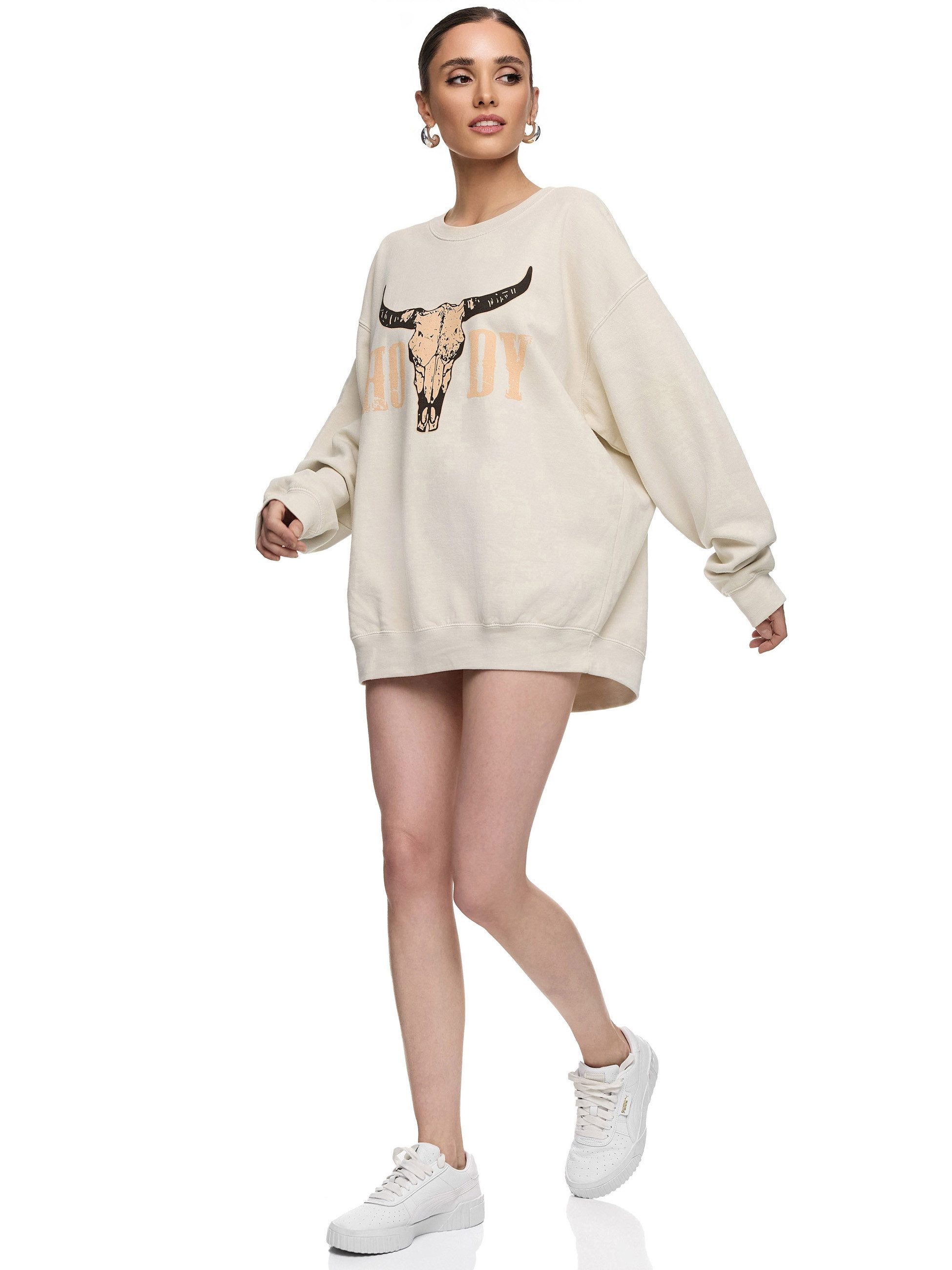 Worldclassca Sweatshirt Worldclassca Oversized Sweatshirt Print günstig online kaufen