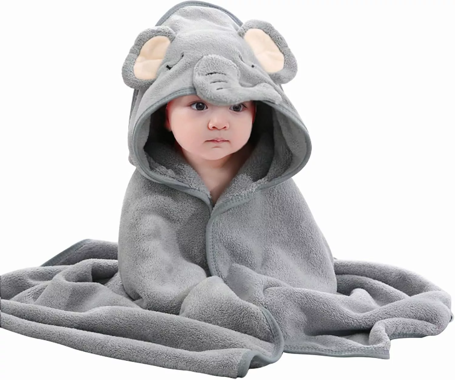 NUODWELL Kapuzenhandtuch Baby Kapuzenhandtuch mit Waschlappen,mit günstig online kaufen