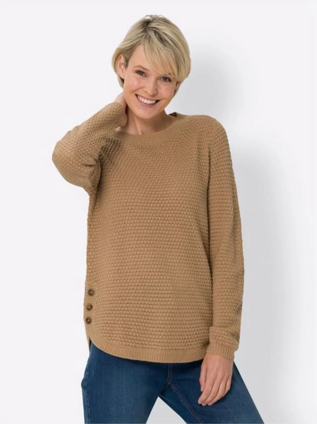 Sieh an! Strickpullover Langarm-Pullover günstig online kaufen