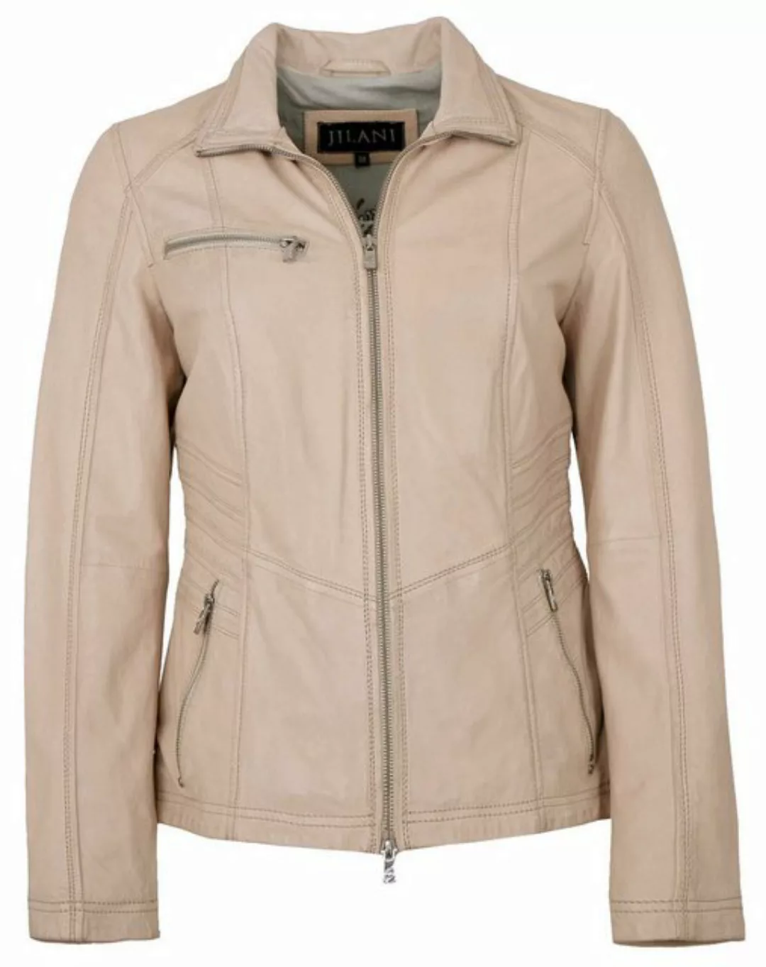 Jilani Lederjacke Bruna Jilani - Damen Lederjacke Lammnappa sand günstig online kaufen