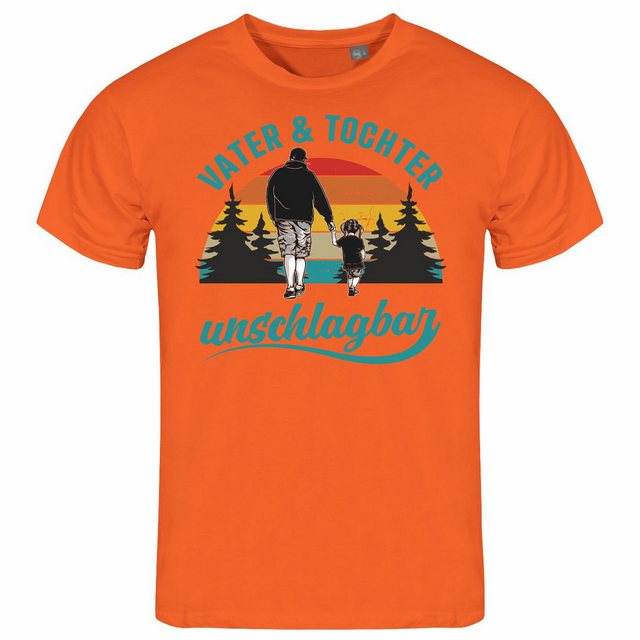 deinshirt Print-Shirt Herren T-Shirt Vater und Tochter Unschlagbar Funshirt günstig online kaufen