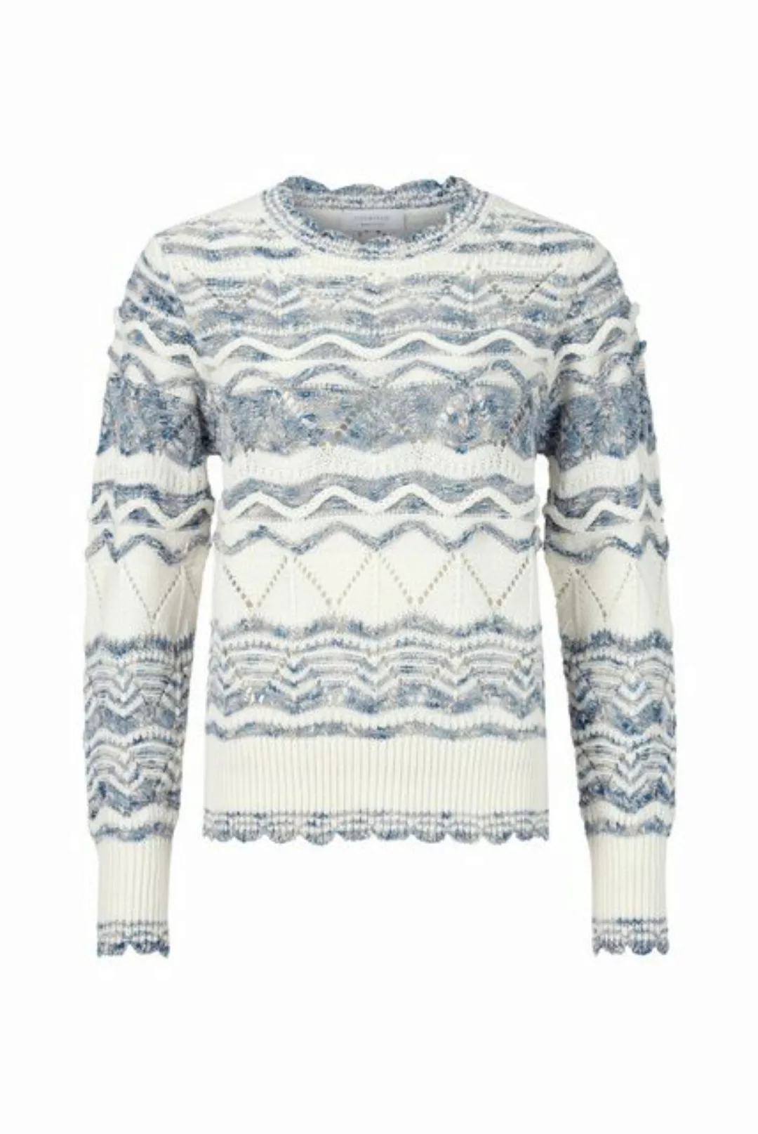 Rich & Royal Sweatshirt crew neck colourblock stripes günstig online kaufen