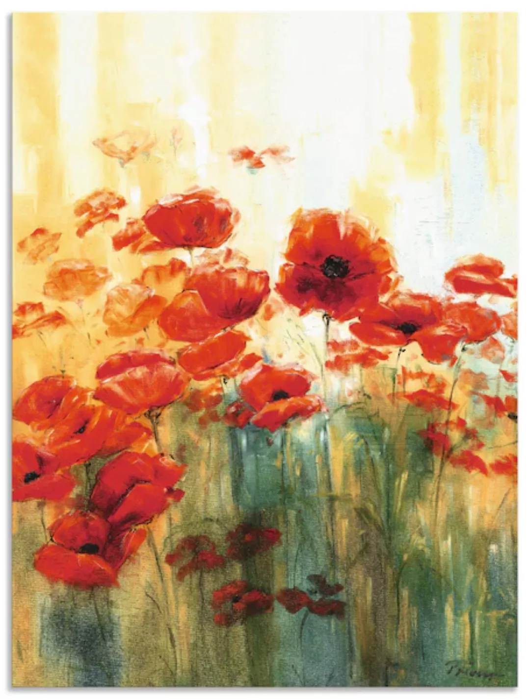 Artland Wandbild »Mohnwiese«, Blumen, (1 St.), als Alubild, Outdoorbild, Le günstig online kaufen