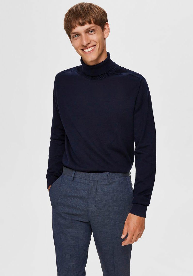 SELECTED HOMME Rollkragenpullover SLHBERG ROLL NECK günstig online kaufen