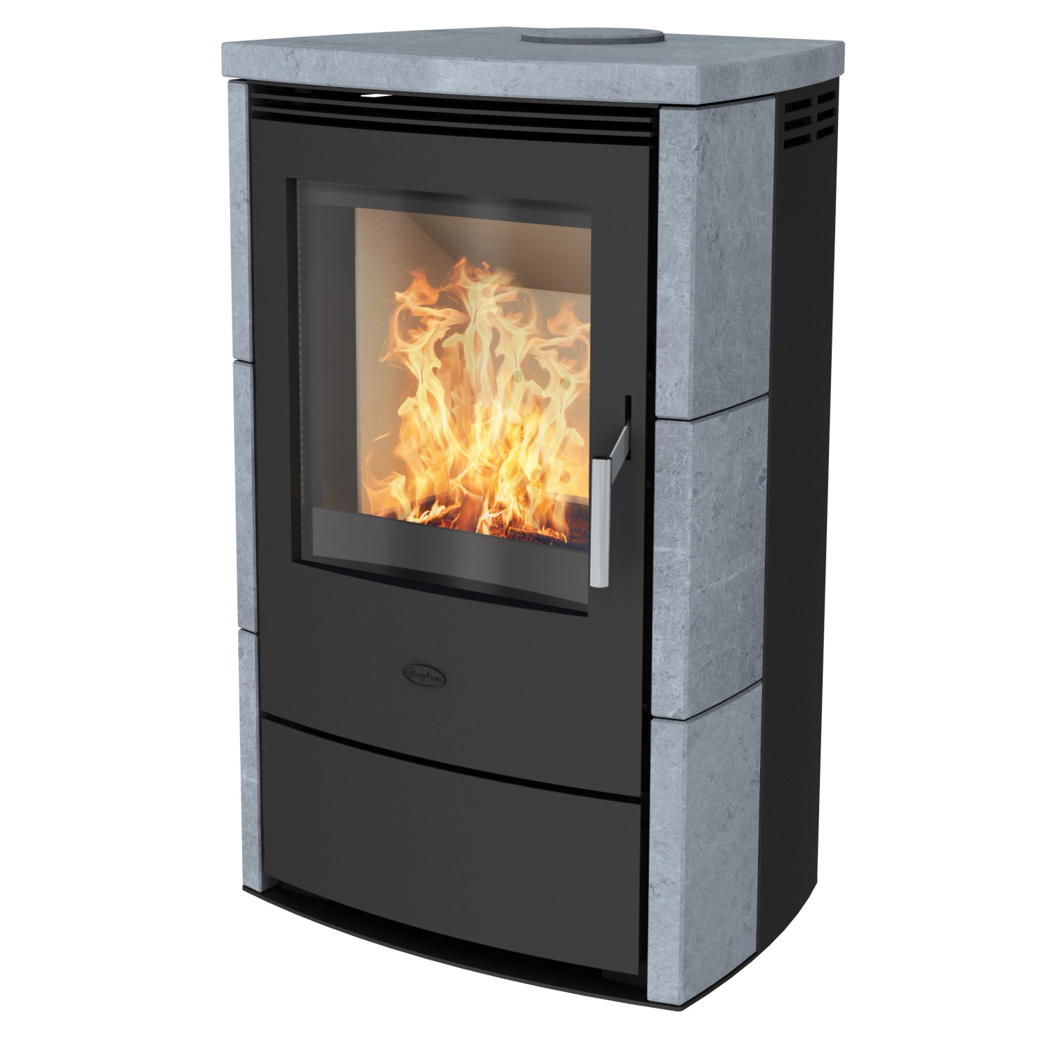 Fireplace Küchenofen Speckstein Schwarz 8 kW mit Automatik günstig online kaufen