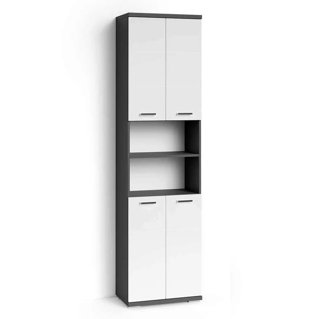 Badezimmerhochschrank in modernem Design Hochglanz Front günstig online kaufen