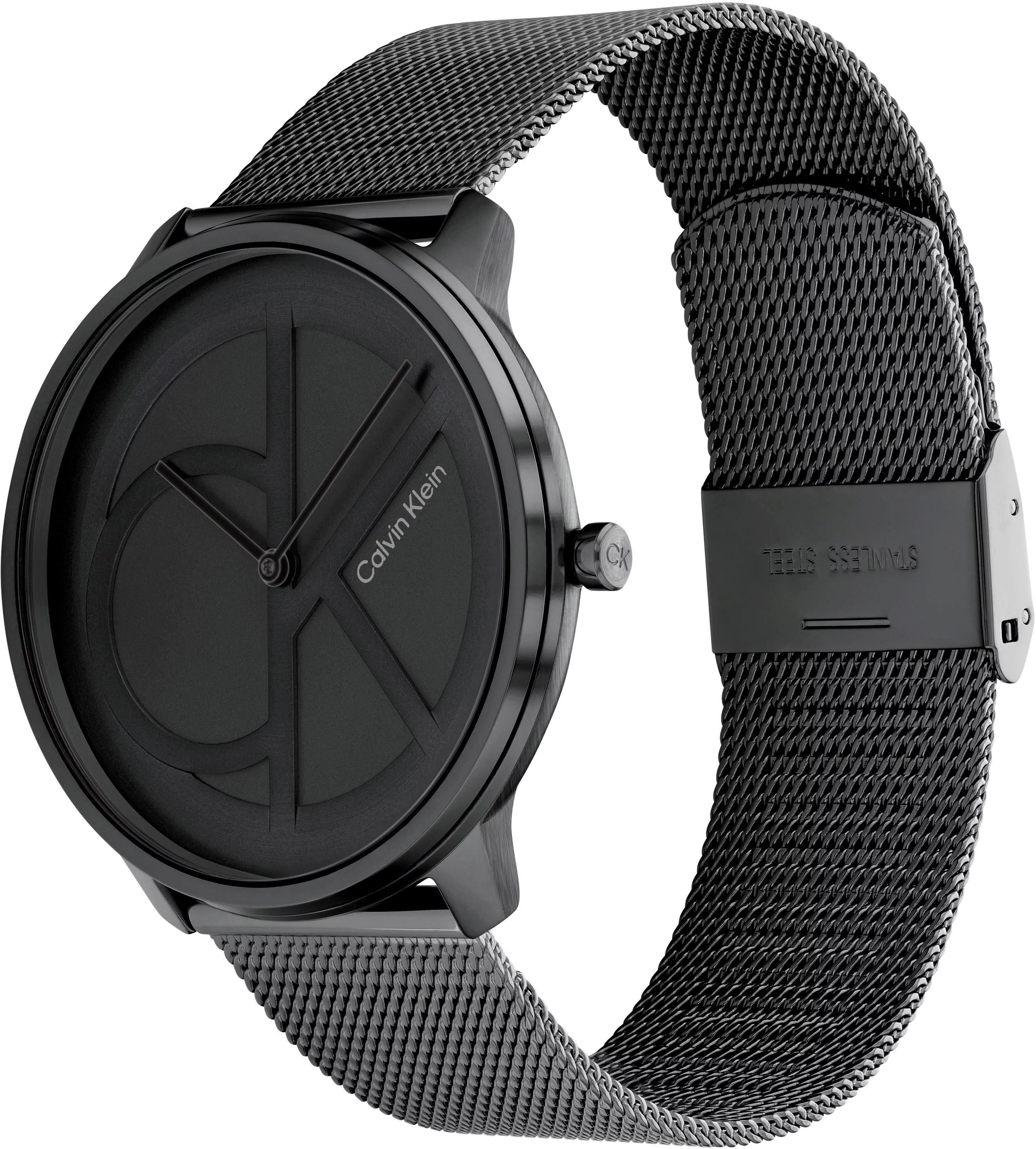 Calvin Klein Quarzuhr »Iconic Mesh 40 mm, 25200028«, Armbanduhr, Damenuhr, günstig online kaufen