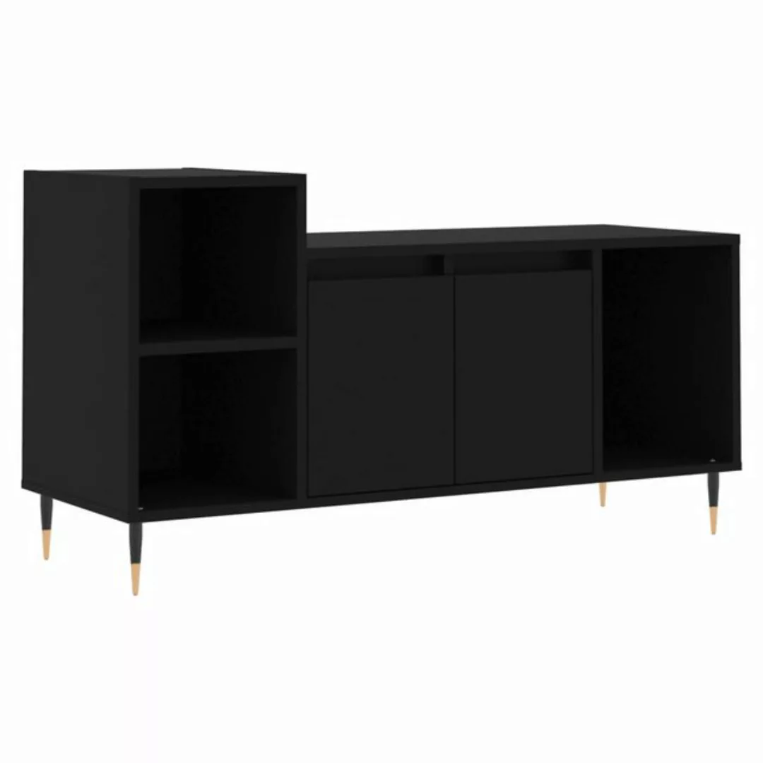 vidaXL TV-Schrank TV-Schrank Schwarz 100x35x55 cm Holzwerkstoff (1-St) günstig online kaufen