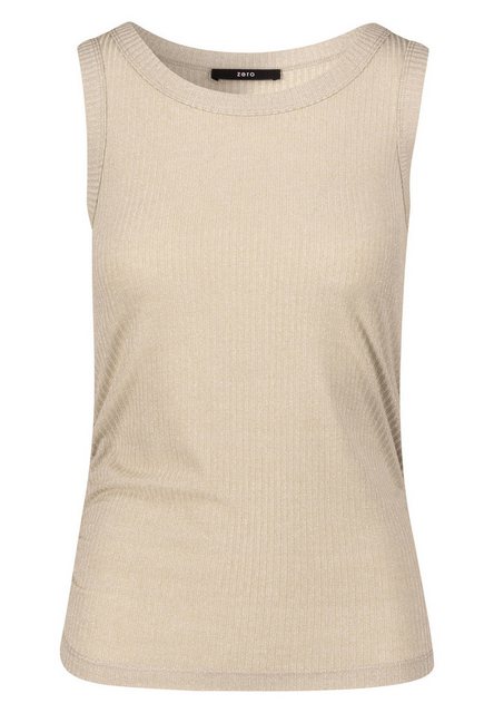 Zero Tanktop "zero Top mit Raffung", Plain/ohne Details günstig online kaufen