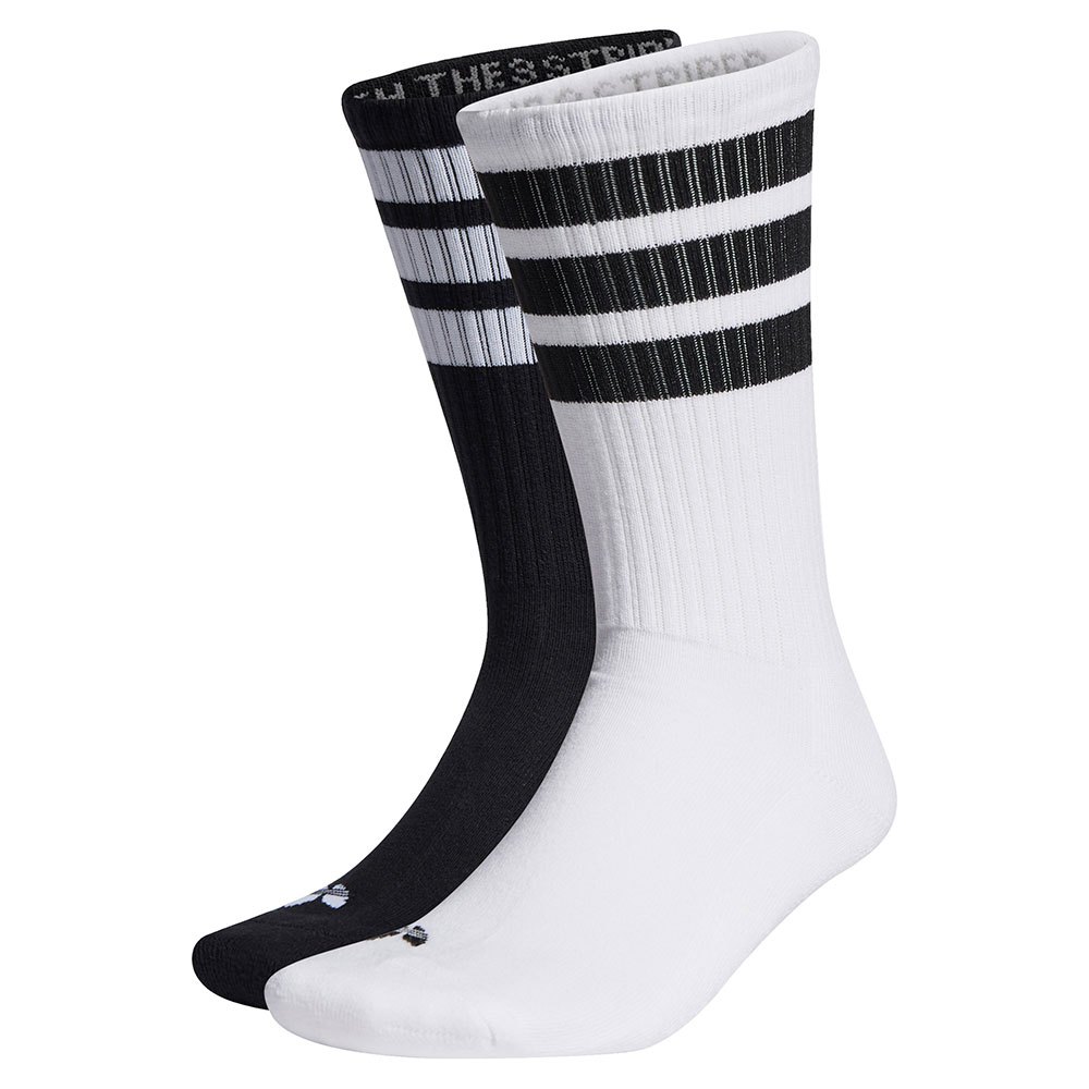 Adidas Originals 3 Stripes Crew Socken EU 37-39 White / Black günstig online kaufen