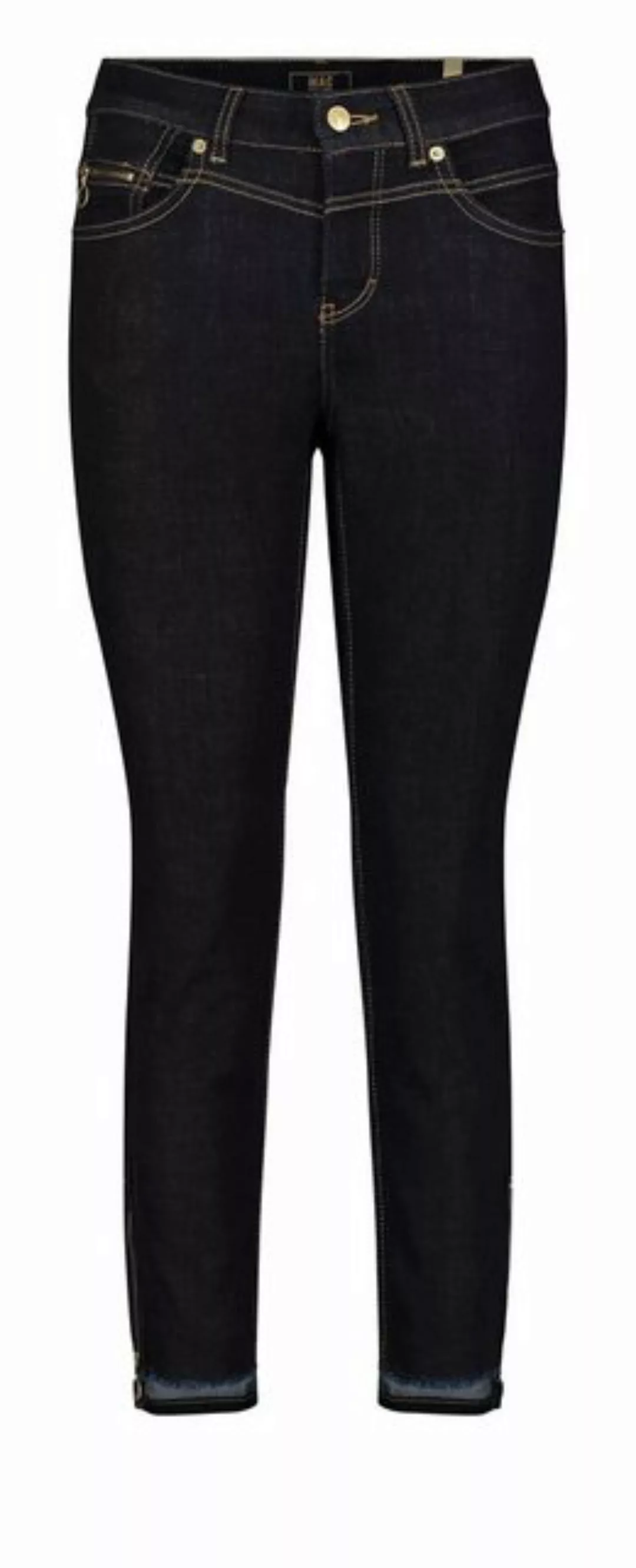 MAC Slim-fit-Jeans MAC Slim Fit mit Saumumschlag in Dark Blue Net Was (1-tl günstig online kaufen