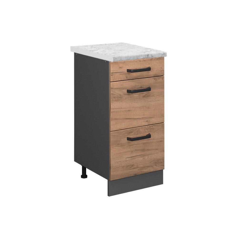 Vicco Unterschrank R-Line, Anthrazit Landhaus/Weiß, 80 günstig online kaufen