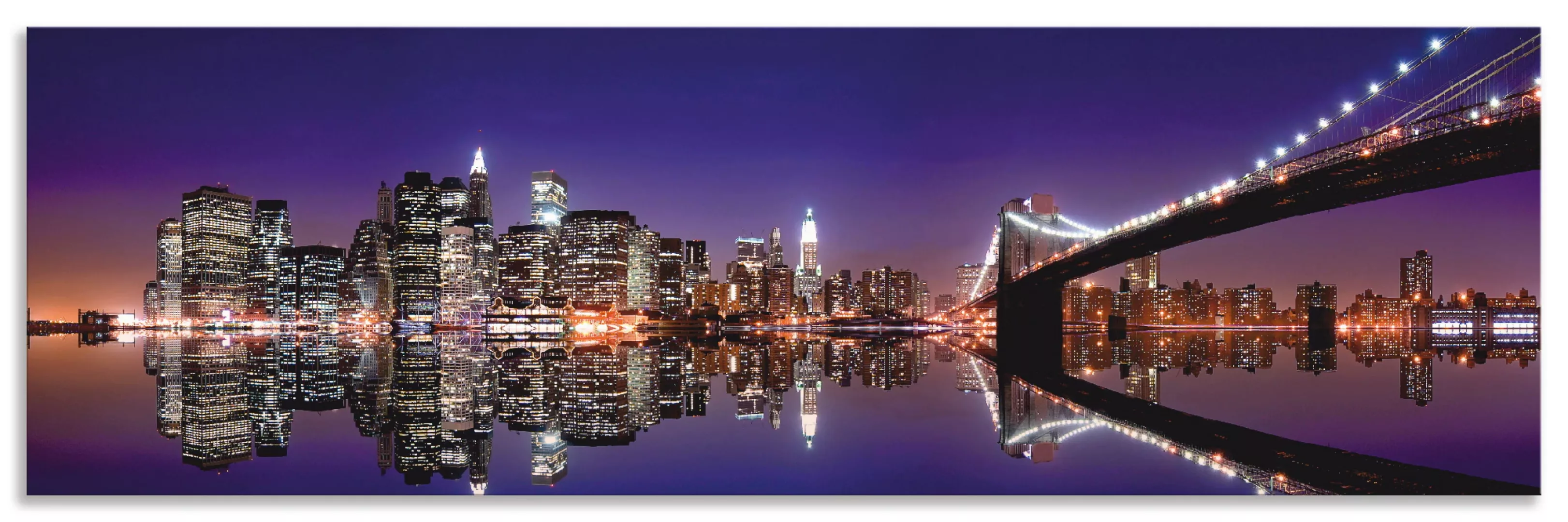 Artland Küchenrückwand "New York Skyline", (1 tlg.), Alu Spritzschutz mit K günstig online kaufen