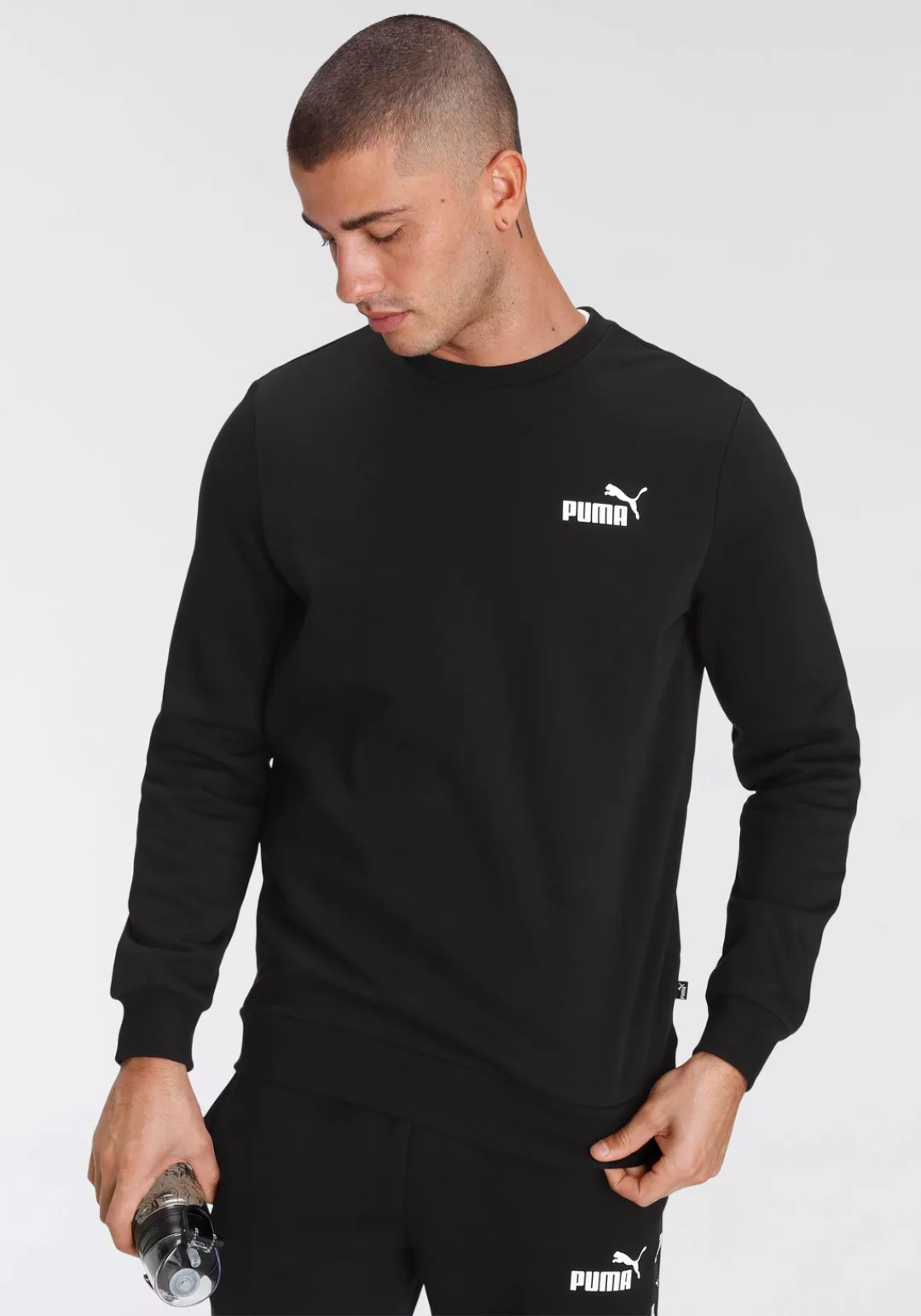 PUMA Langarmshirt "ESS SMALL LOGO CREW FL" günstig online kaufen