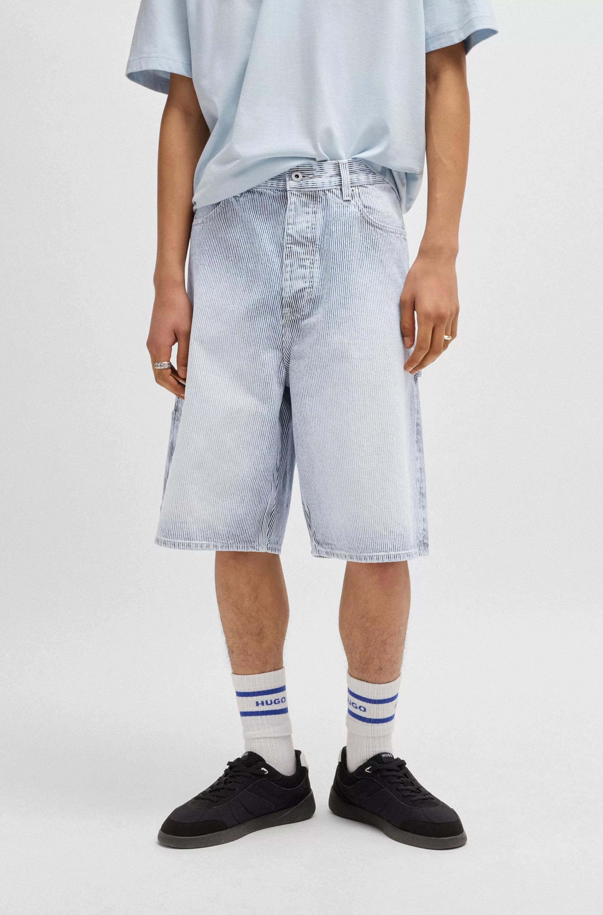 HUGO Blue Shorts "Aman", mit kontrastfarbenen Details günstig online kaufen