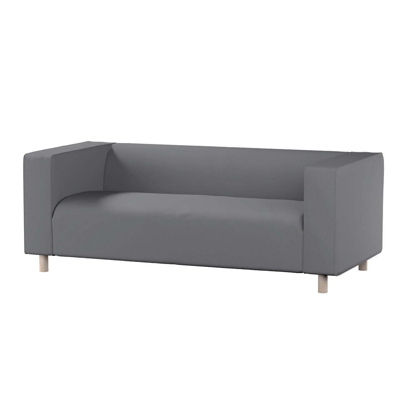 Bezug für Klippan 2-Sitzer Sofa, grau, Sofahusse, Klippan 2-Sitzer, Bouclé günstig online kaufen