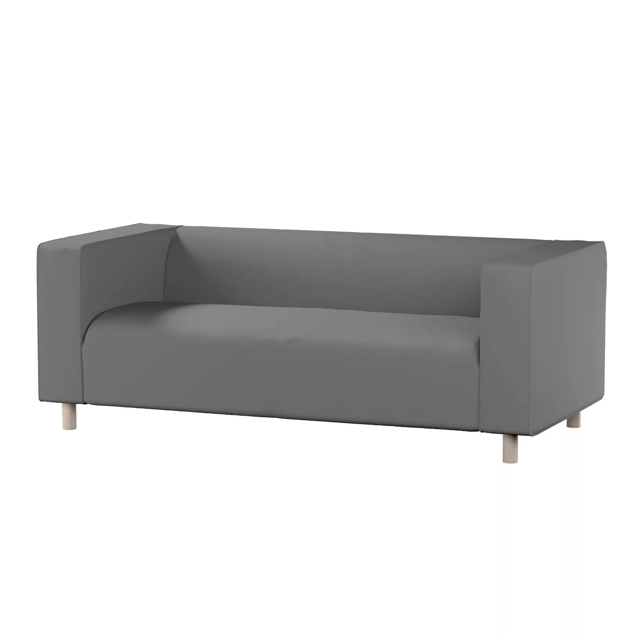 Bezug für Klippan 2-Sitzer Sofa, grau, Sofahusse, Klippan 2-Sitzer, Bouclé günstig online kaufen