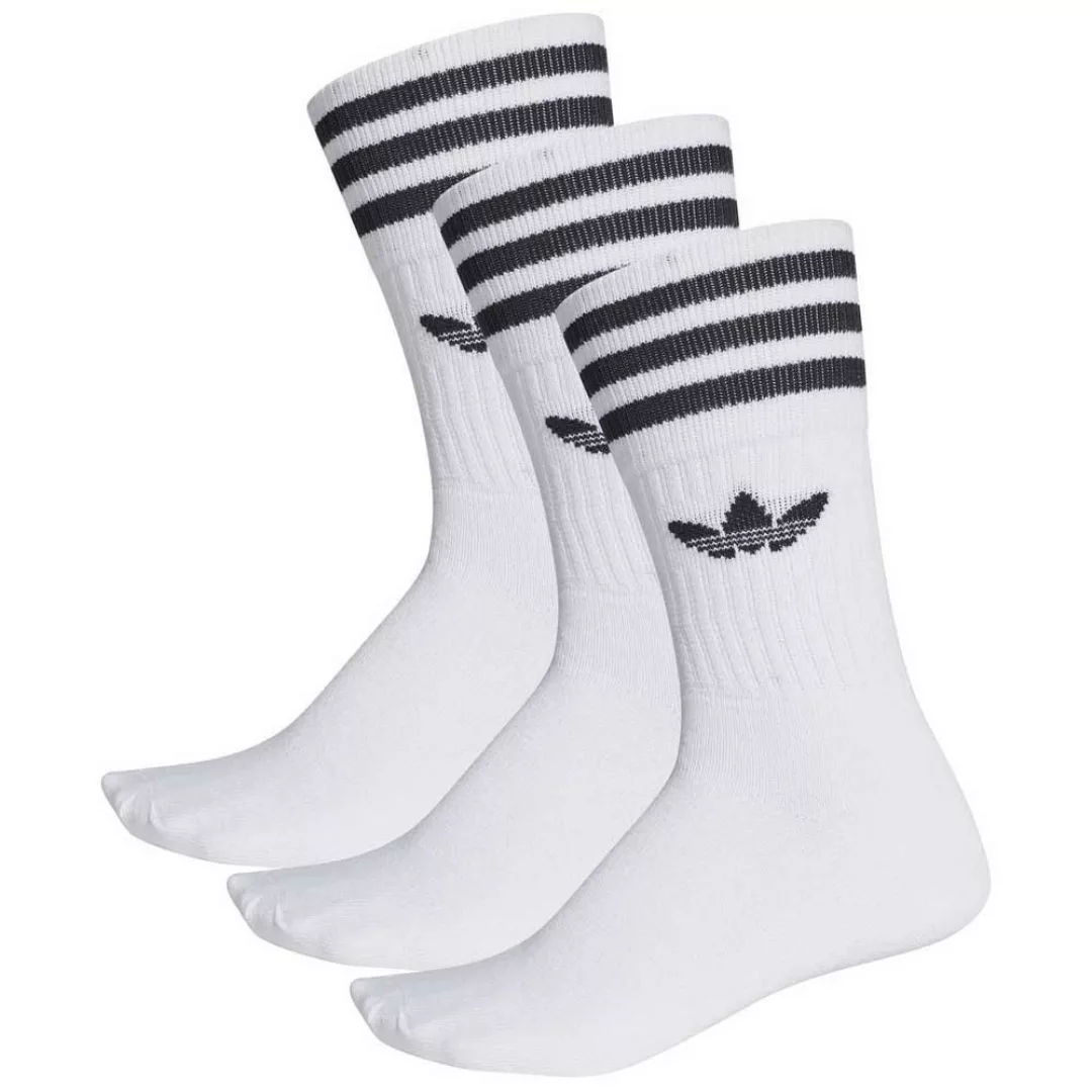 Adidas Originals Solid Crew Socken EU 39-42 white / black günstig online kaufen