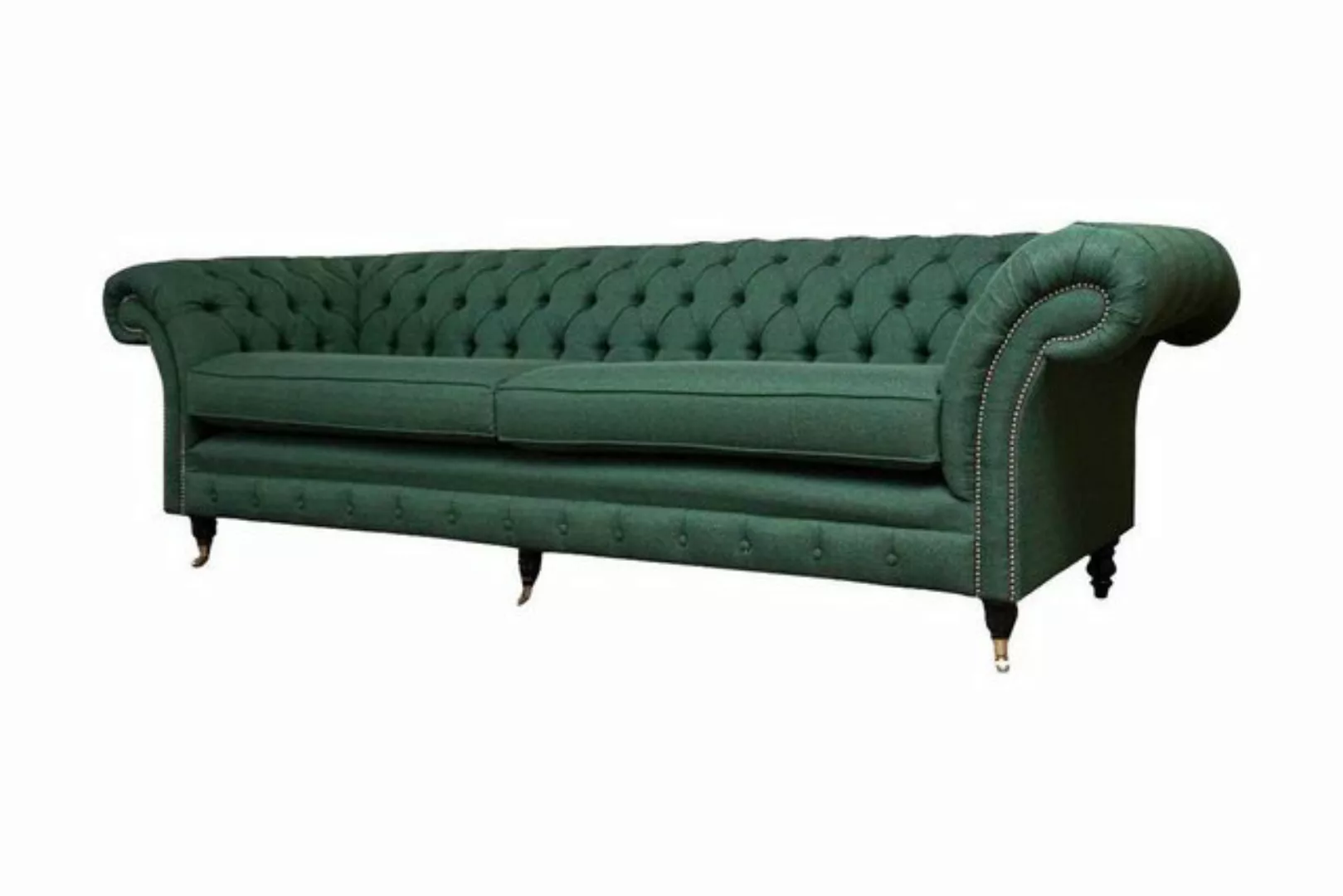 Xlmoebel Sofa Chesterfeld Sofa 4 Sitz Grün Wohnraum Zeitgemäß Stil Gepolste günstig online kaufen