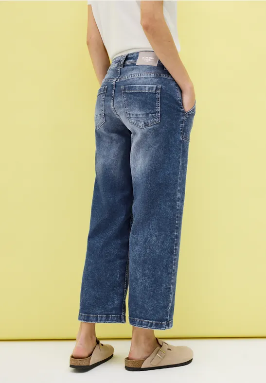 7/8 Jeans mit Patch Pockets günstig online kaufen