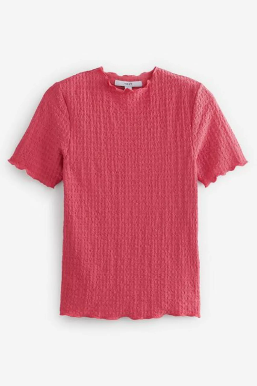 Next T-Shirt Strukturiertes Oberteil mit Kräuselsaum (1-tlg) günstig online kaufen