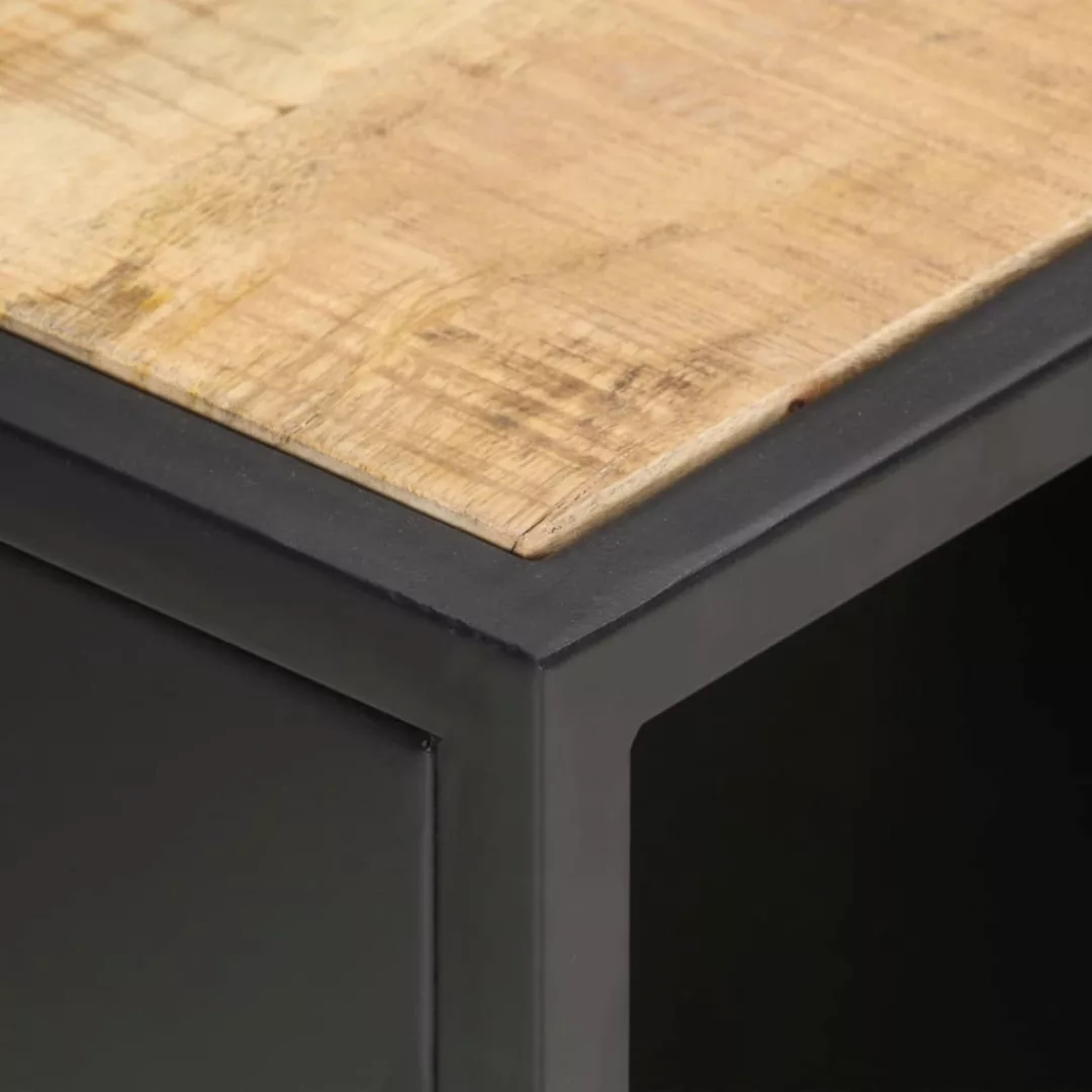 vidaXL TV-Schrank TV-Schrank mit Geschnitzter Tür 90x30x40 cm Raues Mangoho günstig online kaufen