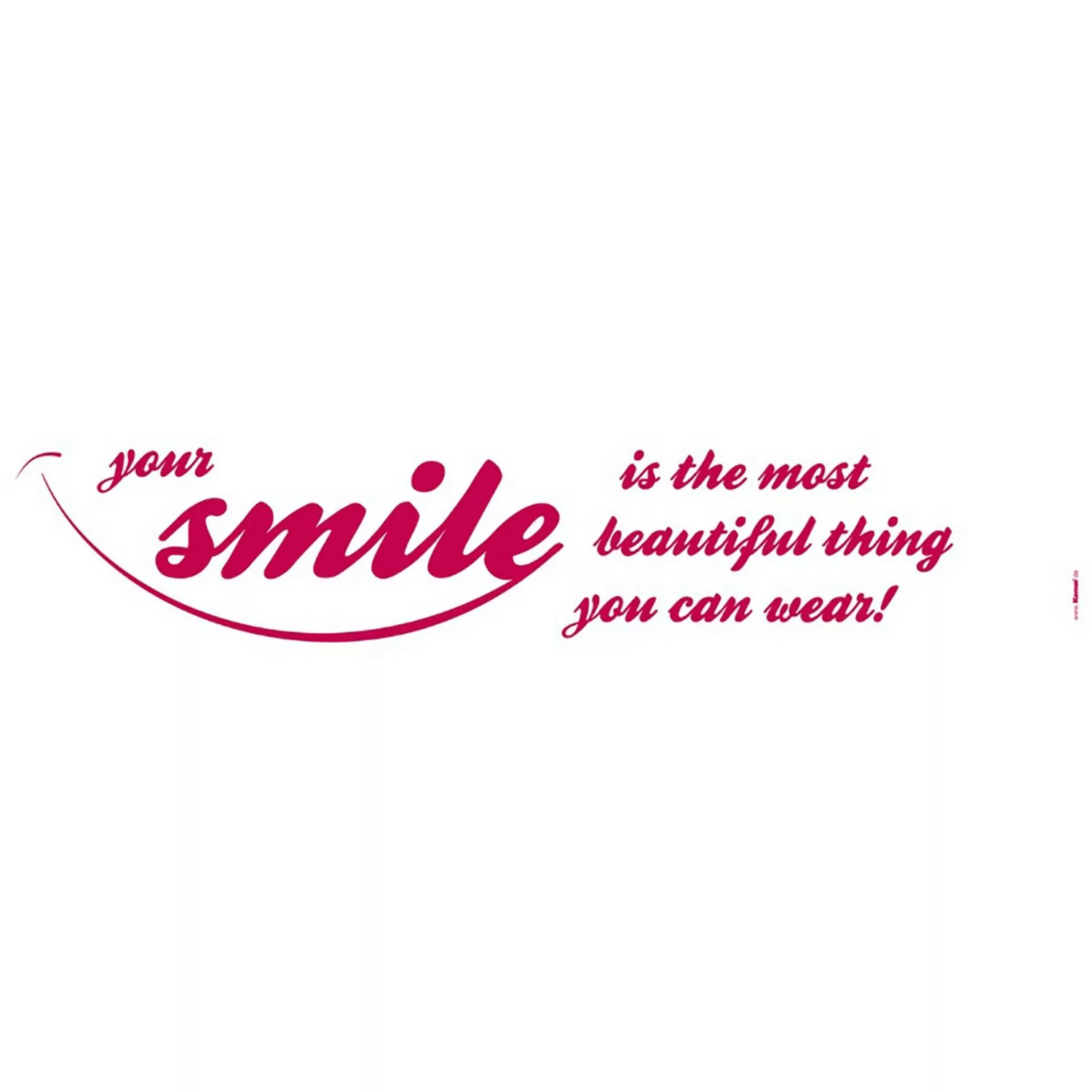 Komar Wandtattoo "Your smile - Größe 14 x 70 cm", (5 St.), selbstklebend, W günstig online kaufen