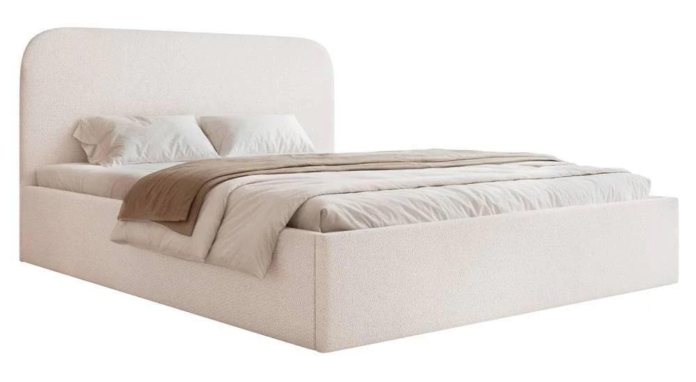 NADUVI Collection | Bettgestell Fia 180x200 Chenille mit Staufach günstig online kaufen