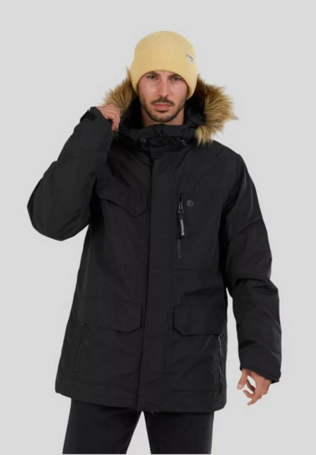 Fundango Winterjacke Venture Parka klassische Parka mit Kapuze und Kunstfel günstig online kaufen